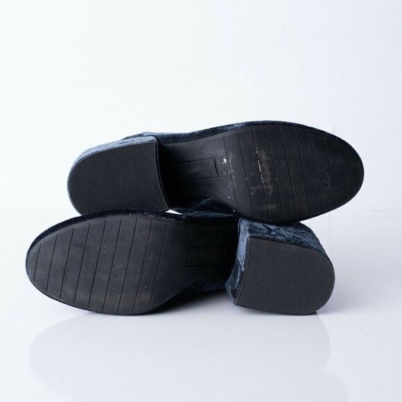 Kenneth Cole Renna Womens Navy Velvet Ankle Boots - Picture 8 of 8